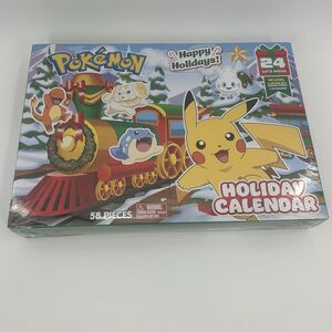 Pokemon Holiday Calendar Advent 58PC Pikachu Charmander Eevee 16 Figures New
